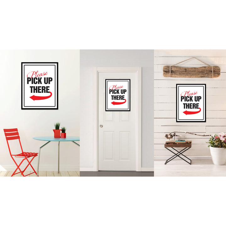 Please Pick Up There Business Sign Gift Ideas Wall Art Home D?cor Gift Ideas Canvas Pint Image 3