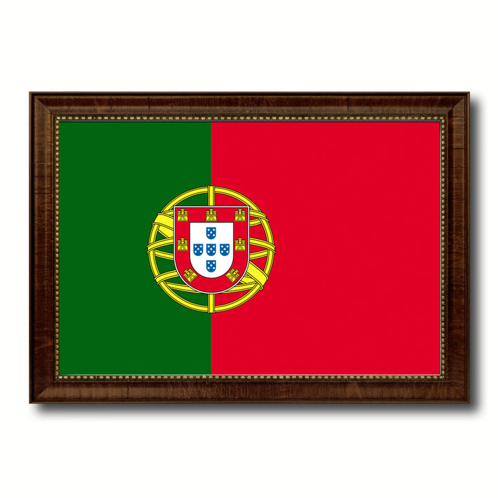 Portugal Country Flag Canvas Print with Picture Frame  Gifts Wall Image 1
