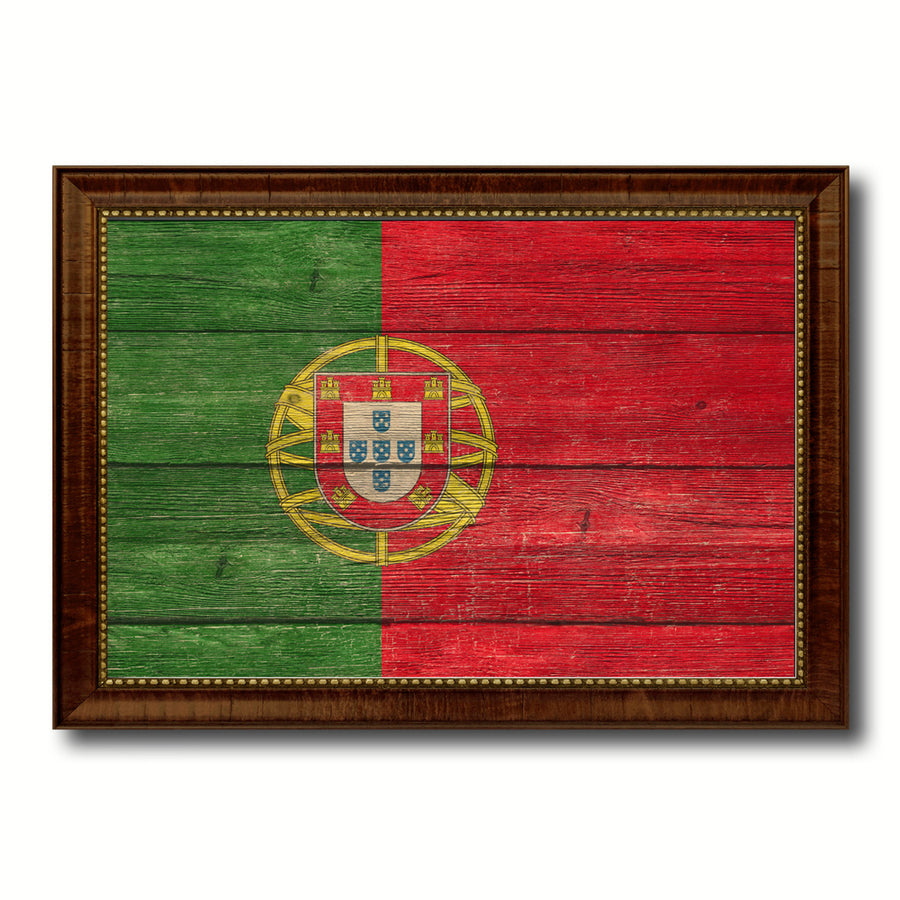 Portugal Country Flag Texture Canvas Print with Custom Frame  Gift Ideas Wall Decoration Image 1