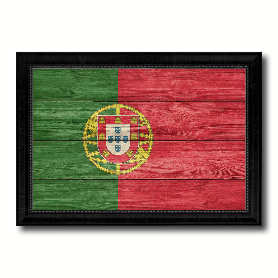 Portugal Country Flag Texture Canvas Print with Picture Frame Home Dcor Wall Art Gift Ideas Image 1