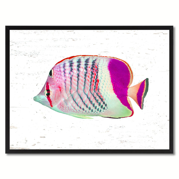 Purple Tropical Fish Painting Reproduction Gifts  Wall Art Canvas Prints Picture Frame Image 1