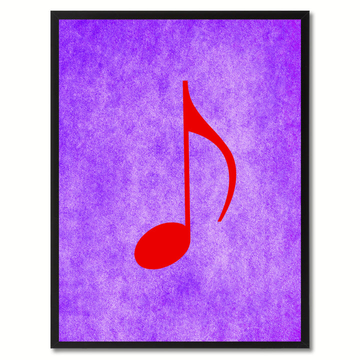Quaver Music Purple Canvas Print Pictures Frame Office Home Dcor Wall Art Gifts Image 1