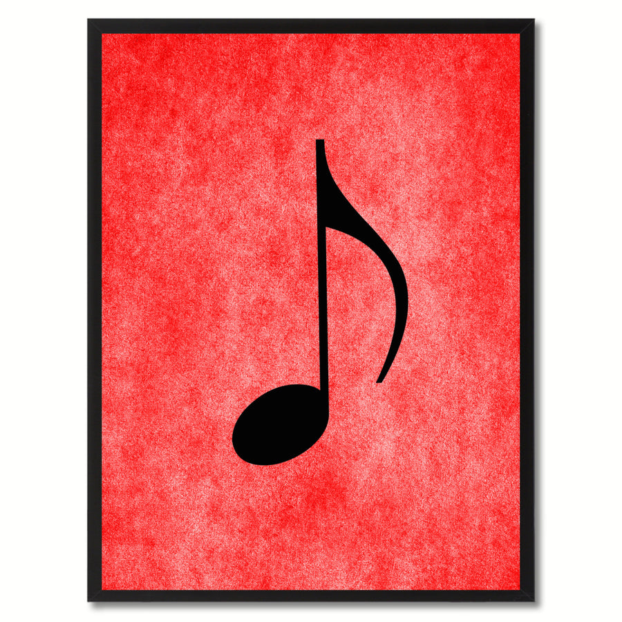 Quaver Music Red Canvas Print Pictures Frame Office Home Dcor Wall Art Gifts Image 1