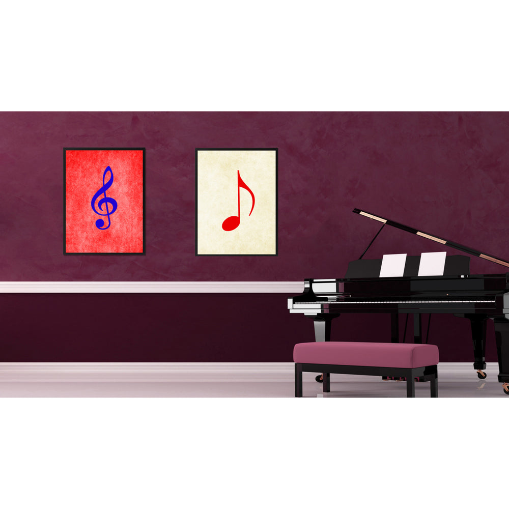 Quaver Music White Canvas Print Pictures Frame Office Home Dcor Wall Art Gifts Image 2