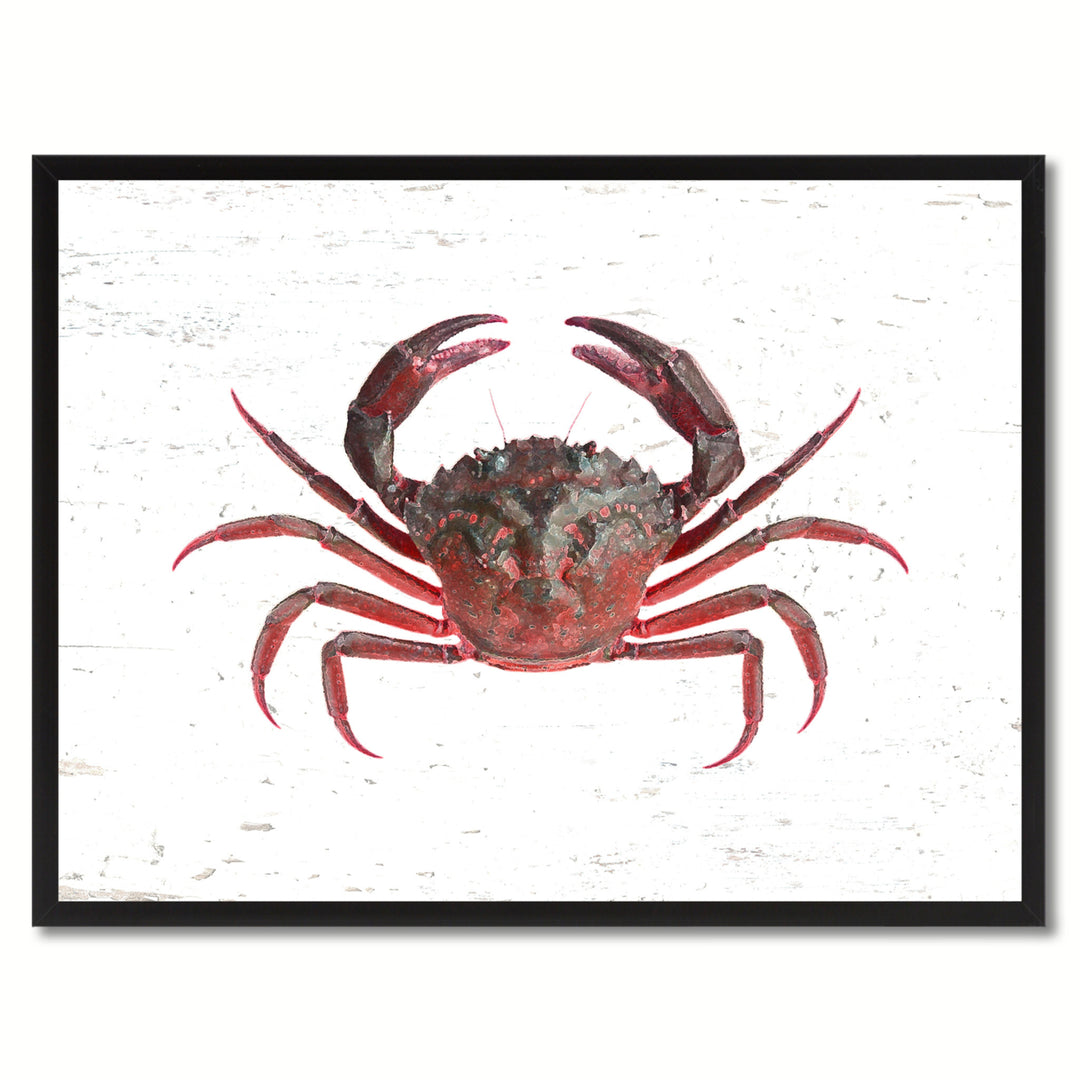 Red Crab Painting Reproduction  Gifts Canvas Prints Picture Frame Wall Art Image 1