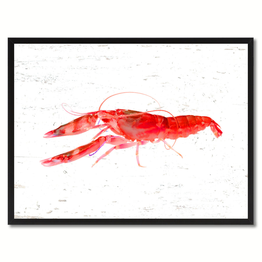 Red Shrimp Painting Reproduction  Gifts Canvas Prints Picture Frame Wall Art Image 1