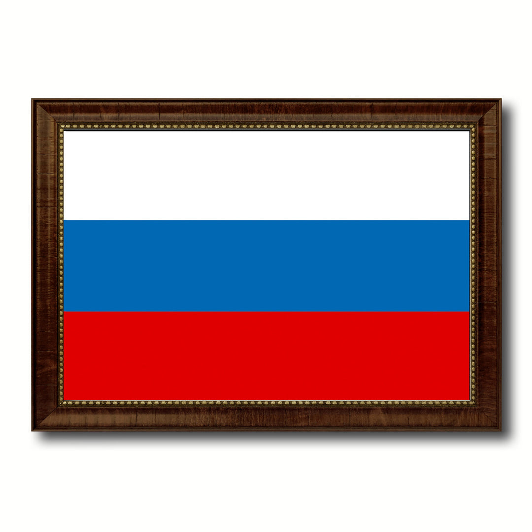 Russia Country Flag Canvas Print with Picture Frame  Gifts Wall Image 1