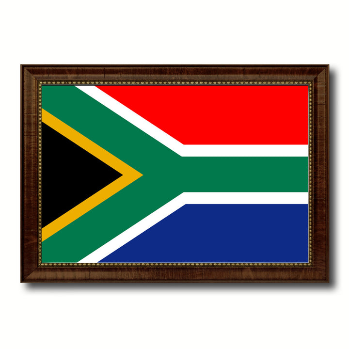 South Africa Country Flag Canvas Print with Picture Frame  Gifts Wall Image 1