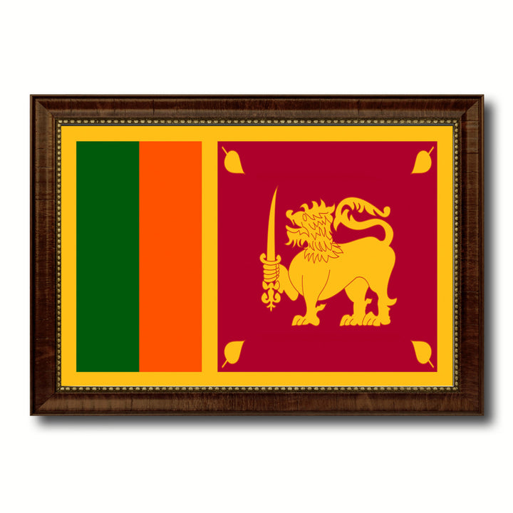 Sri Lanka Country Flag Canvas Print with Picture Frame  Gifts Wall Image 1