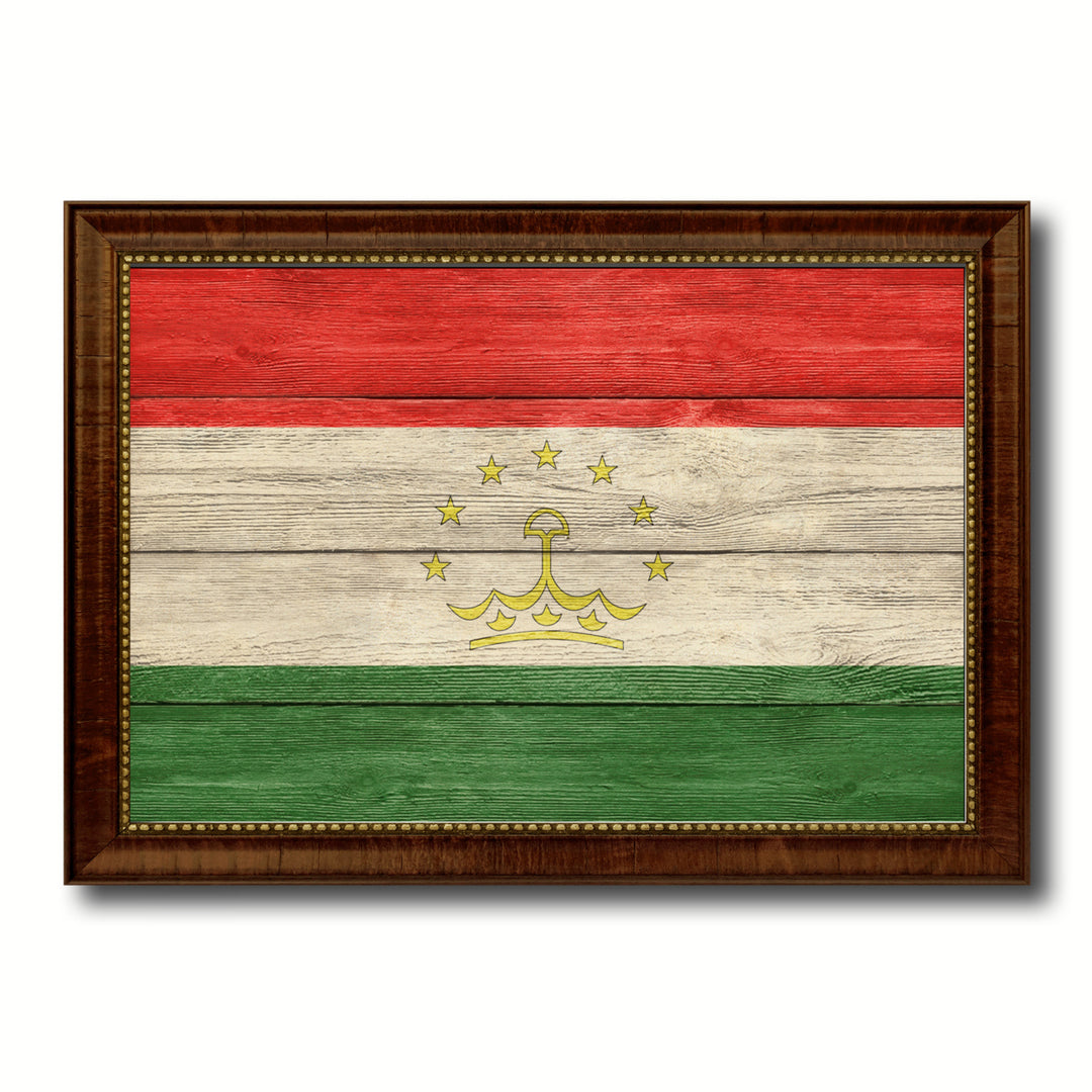 Tajikistan Country Flag Texture Canvas Print with Custom Frame  Gift Ideas Wall Decoration Image 1