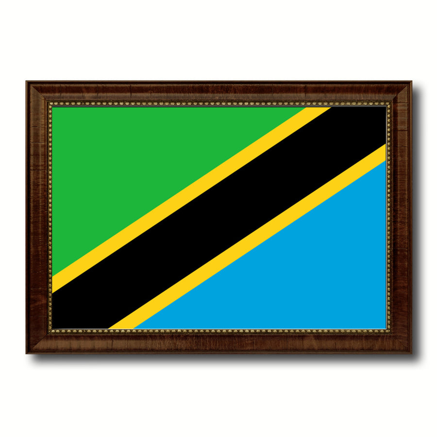 Tanzania Country Flag Canvas Print with Picture Frame  Gifts Wall Image 1