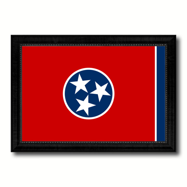 Tennessee State Flag Canvas Print with Picture Frame Gift Ideas  Wall Art Decoration Image 1