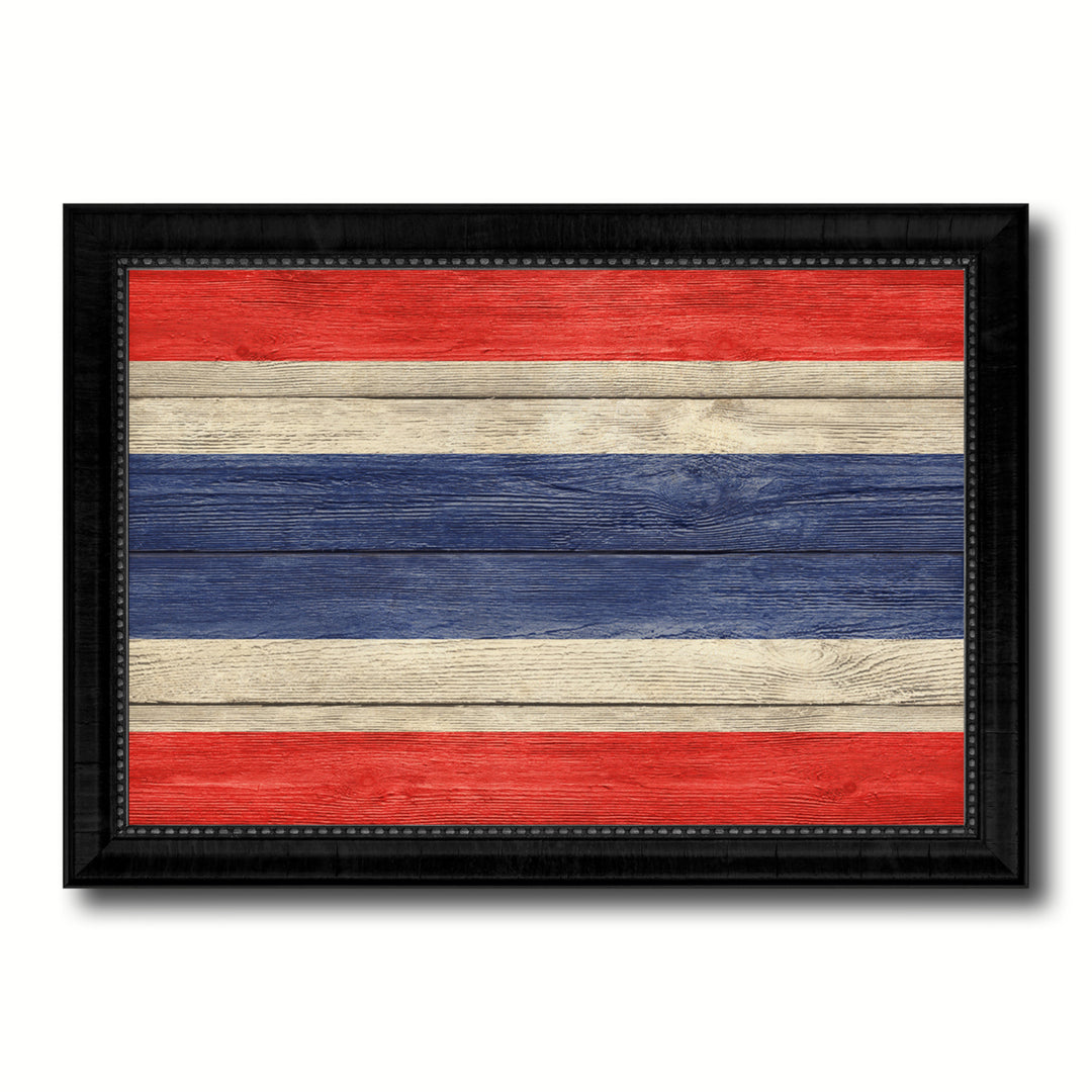 Thailand Country Flag Texture Canvas Print with Picture Frame  Wall Art Gift Ideas Image 1