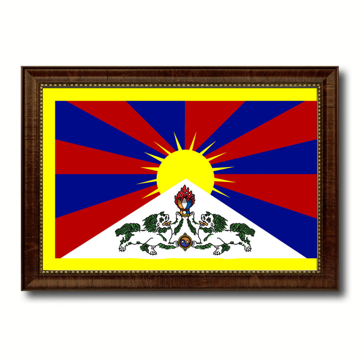 Tibet Country Flag Canvas Print with Picture Frame  Gifts Wall Image 1