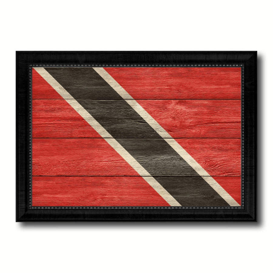 Trinidad and Tobago Country Flag Texture Canvas Print with Picture Frame  Wall Art Gift Ideas Image 1