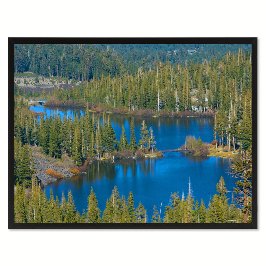 Twin Lake Mammoth Landscape Photo Canvas Print Pictures Frame  Wall Art Gifts Image 1