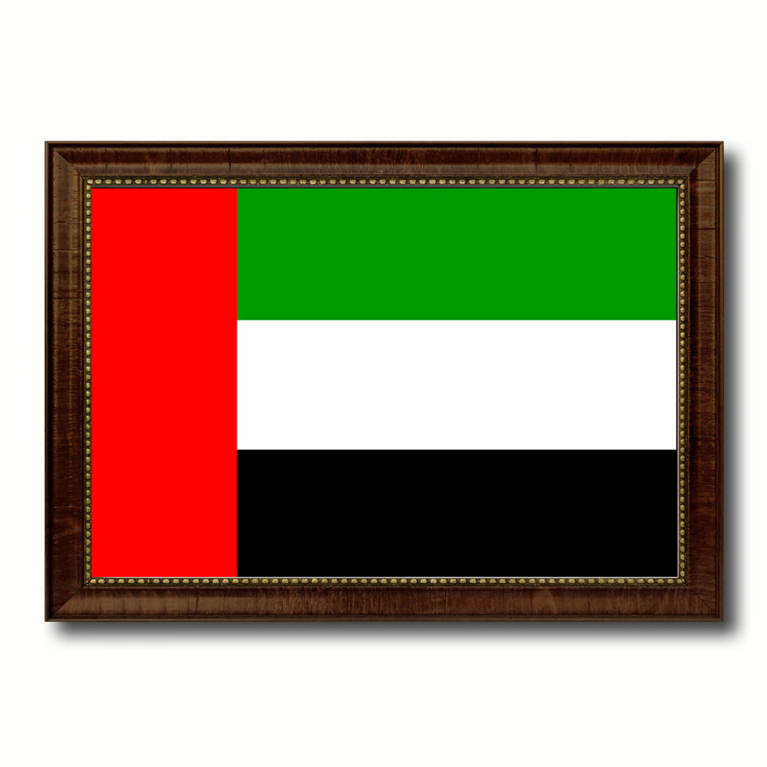 United Arab Emirates Country Flag Canvas Print with Picture Frame  Gifts Wall Image 1