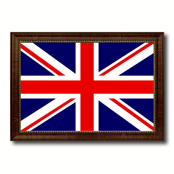 United Kingdom Country Flag Canvas Print with Picture Frame  Gifts Wall Image 1