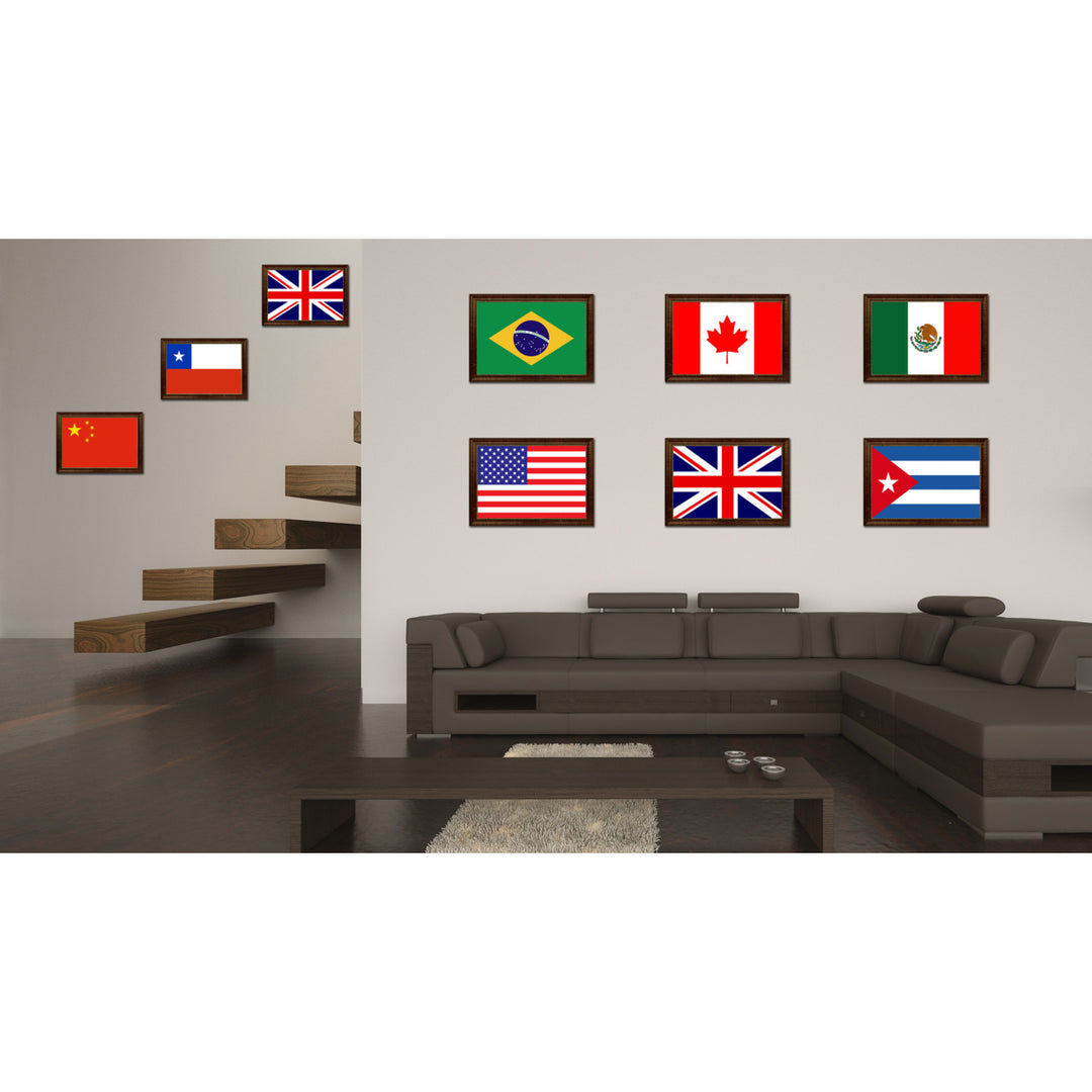 United Kingdom Country Flag Canvas Print with Picture Frame  Gifts Wall Image 3