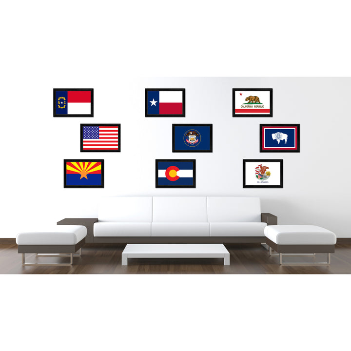 Utah State Flag Canvas Print with Picture Frame Gift Ideas  Wall Art Decoration Image 3
