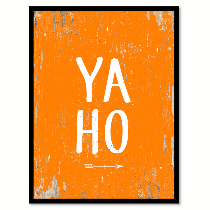 Yaho Saying Canvas Print with Picture Frame  Wall Art Gifts Image 1