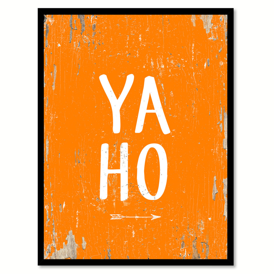 Yaho Saying Canvas Print with Picture Frame  Wall Art Gifts Image 1