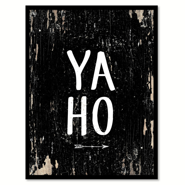 Yaho Saying Canvas Print with Picture Frame  Wall Art Gifts Image 1