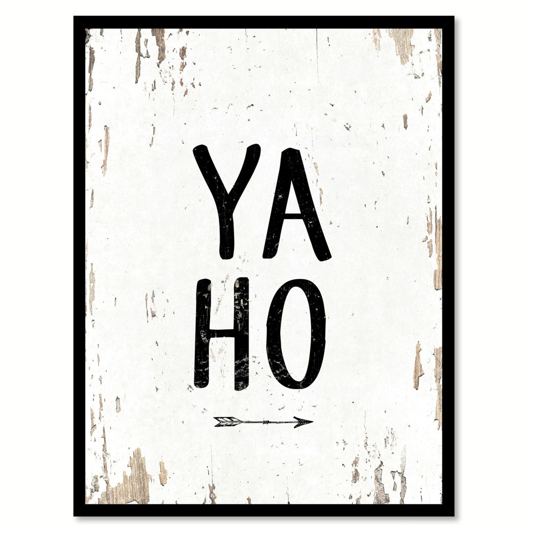 Yaho Saying Canvas Print with Picture Frame  Wall Art Gifts Image 1