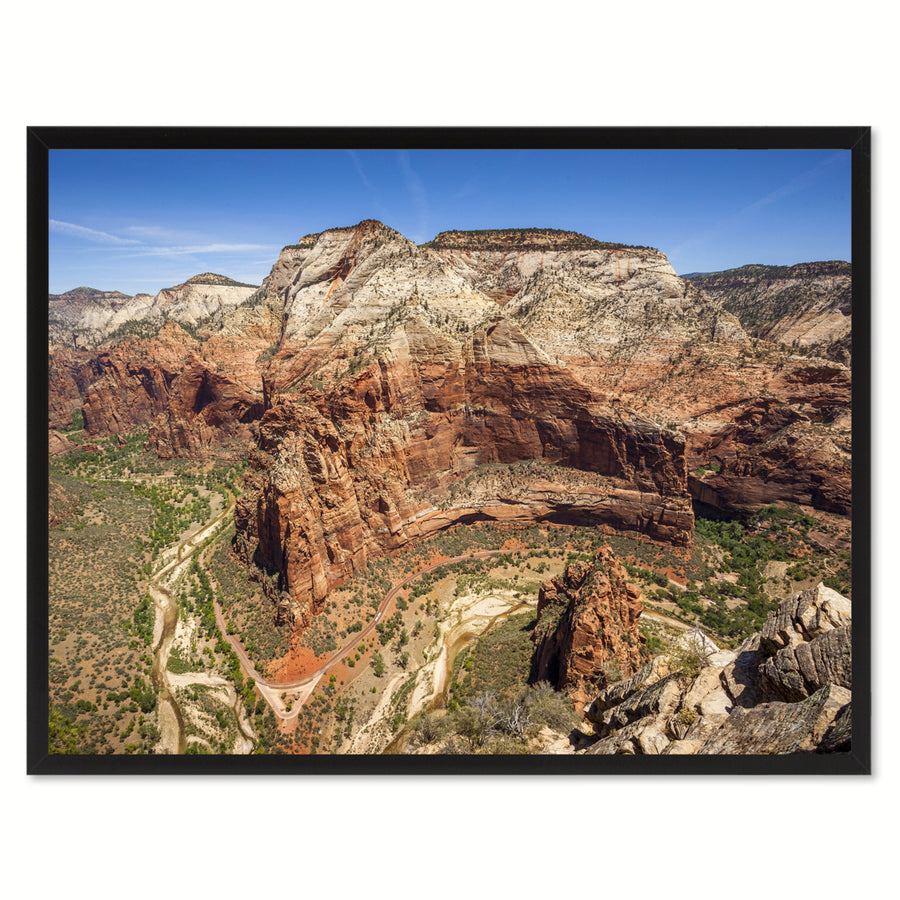 Zion National Park Landscape Photo Canvas Print Pictures Frame  Wall Art Gifts Image 1