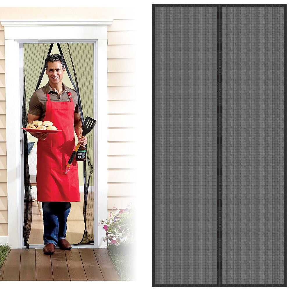 Everyday Home Magnetic Screen Door 25x80 Heavy Duty Pet Friendly Easy Install Image 3