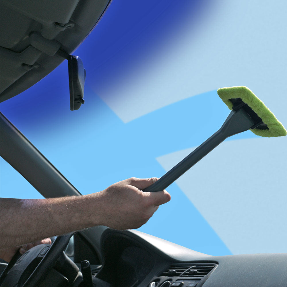 Set of 2 Handheld Car Truck Windshield Cleaner Streak Free Microfiber Cloth Washable Image 2