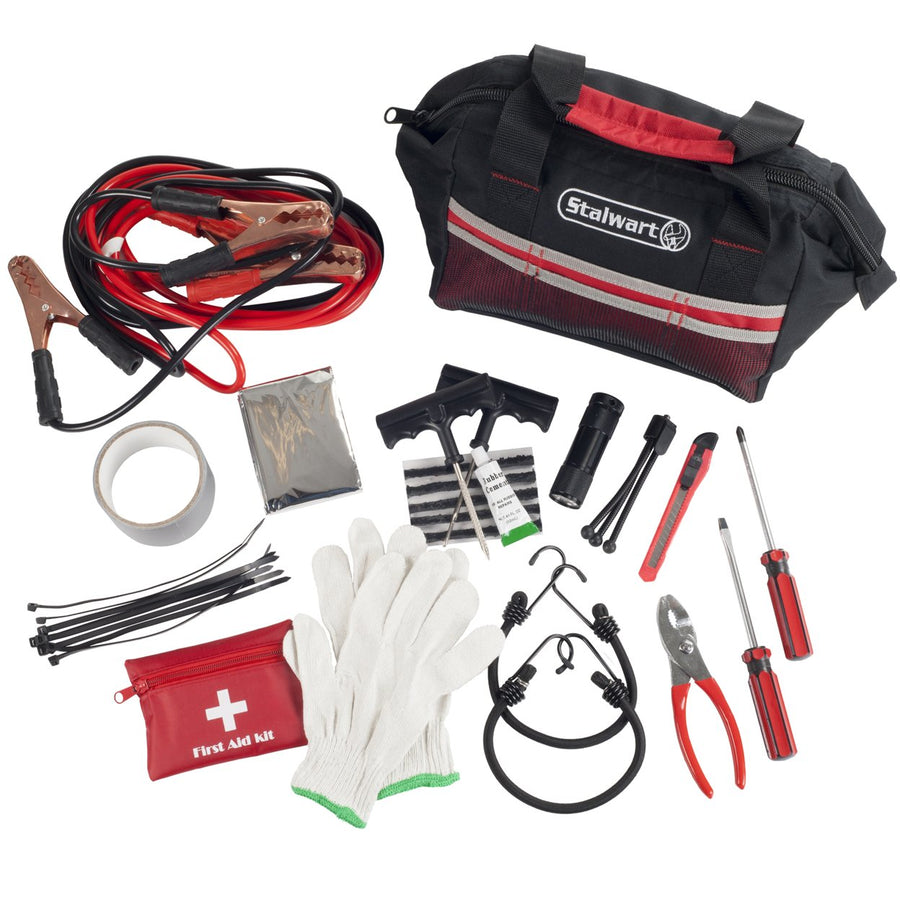 55-Piece Emergency Roadside Kit with Travel Bag Image 1