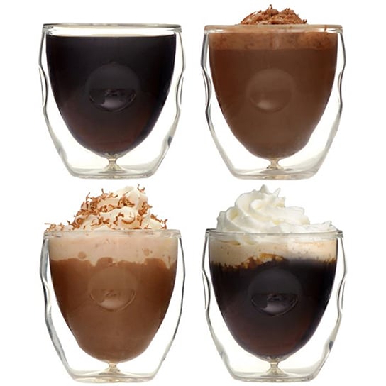 Moderna Artisan Double Wall Borosilicate Espresso Shot Glasses Set of 4 2 oz Image 1