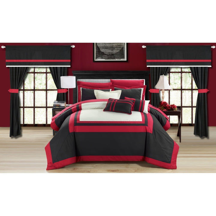 Chic Home 20-Piece Bertran Complete Master Bedroom Set and Comforter Set Image 1