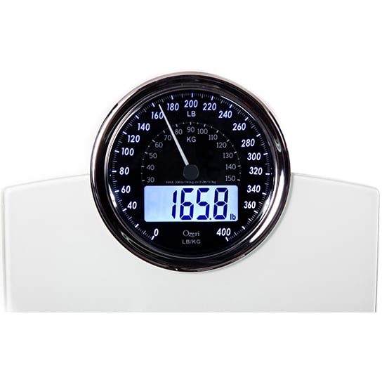 Ozeri Rev 400 lbs Weight Scale with Electro-Mechanical Weight Dial and 50 gram Bath Scale Sensors (0.1 lbs / 0.05 kg) Image 3