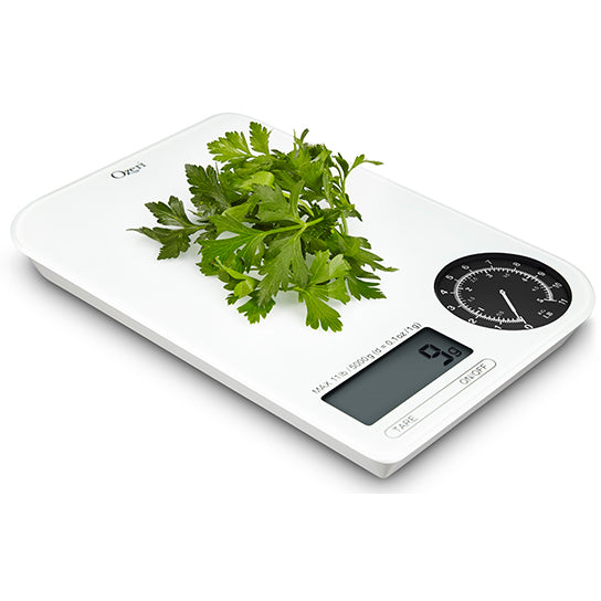 Ozeri Rev Digital Kitchen Scale Electro-Mechanical Display 5000g 11lbs Tare Image 4