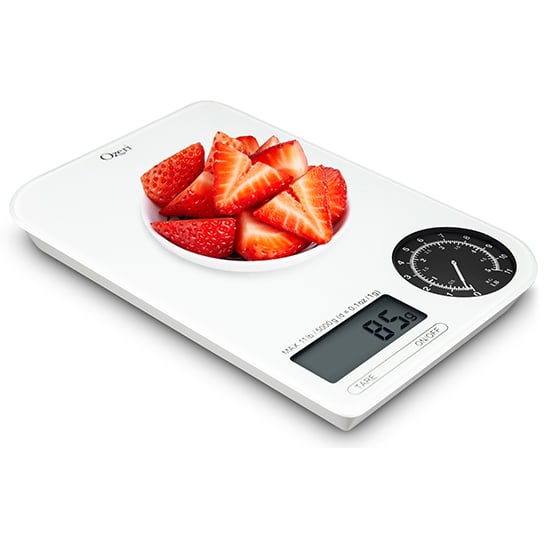 Ozeri Rev Digital Kitchen Scale Electro-Mechanical Display 5000g 11lbs Tare Image 5