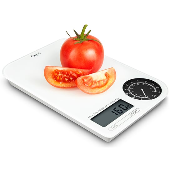 Ozeri Rev Digital Kitchen Scale Electro-Mechanical Display 5000g 11lbs Tare Image 6