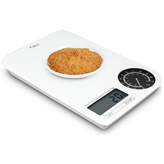 Ozeri Rev Digital Kitchen Scale Electro-Mechanical Display 5000g 11lbs Tare Image 7