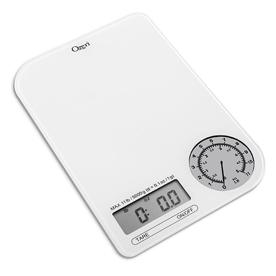 Ozeri Rev Digital Kitchen Scale Electro-Mechanical Display 5000g 11lbs Tare Image 9