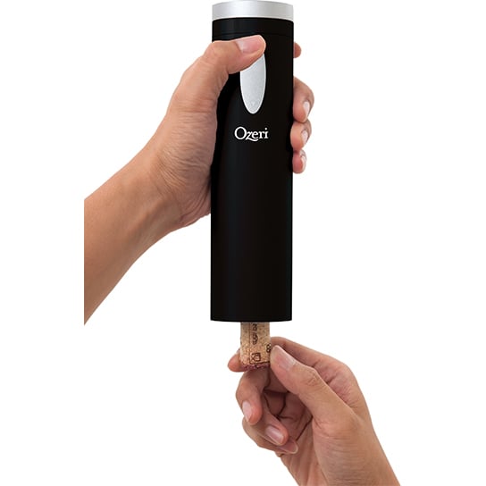 Ozeri Fascina Electric Wine Bottle Opener Corkscrew Cordless With Foil Cutter Image 1