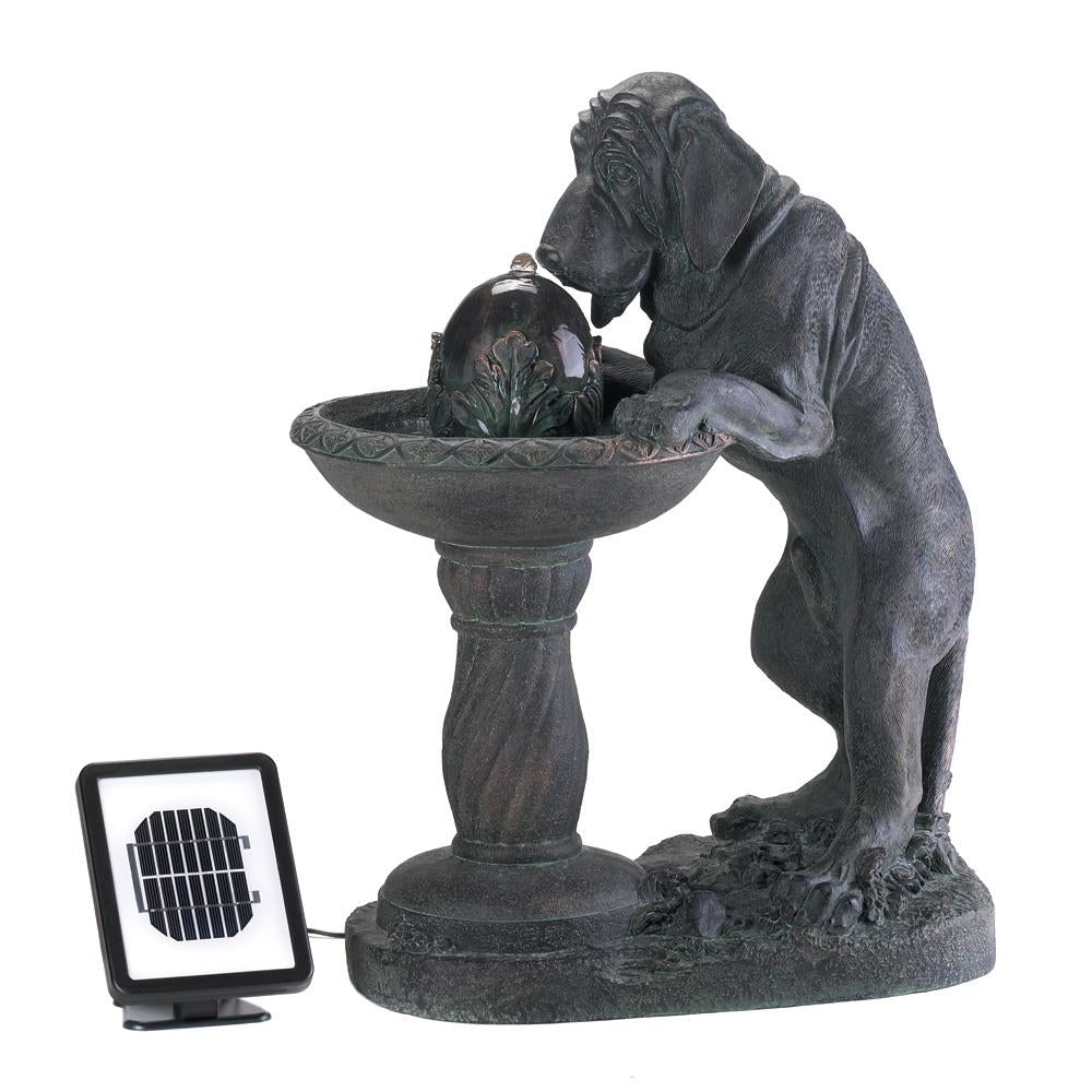 THIRSTY DOG SOLAR FOUNTAIN Image 1