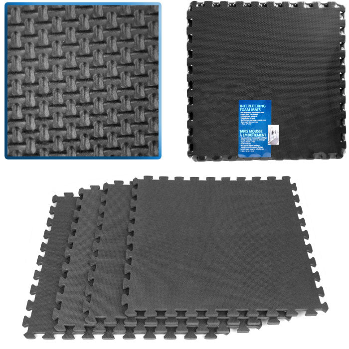 EVA Foam Floor Tiles Interlocking Mats Anti-Fatigue 2ft x 2ft 4 Pieces 16 sq ft Image 1