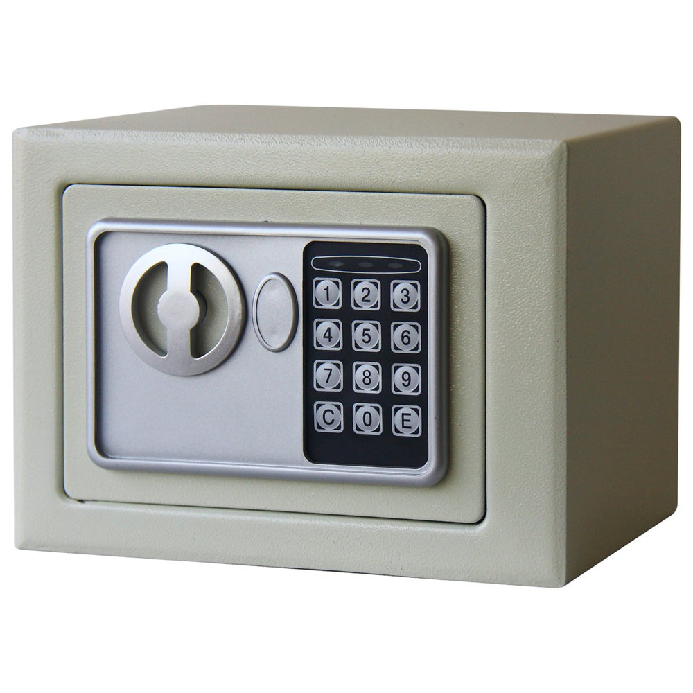 Stalwart Digital Security Safe Box Grey Compact Steel Lock Box with Keypad Image 2