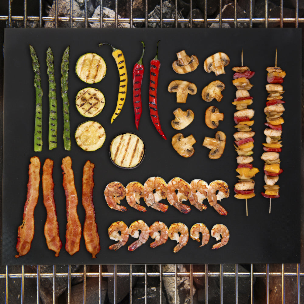 Reusable Non-Stick BBQ Grill Mats, 2-Pack Image 2