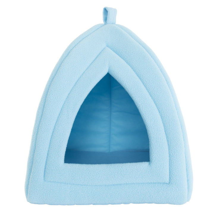 Blue Cat Tent Igloo Cave with Removable Pillow for Bed Helps Cat Feel Safe and Comfy Image 2