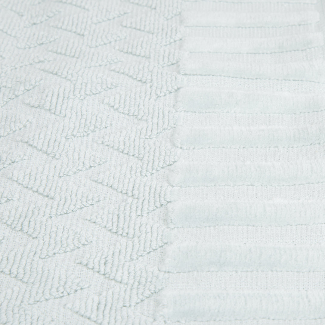 Lavish Home Chevron 100% Cotton 6 Piece Towel Set - Seafoam Image 4