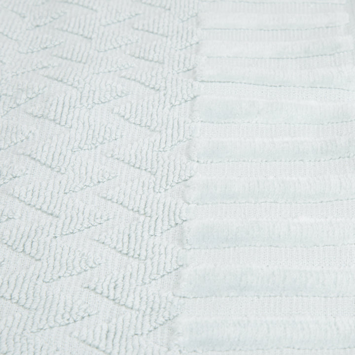 Lavish Home Chevron 100% Cotton 6 Piece Towel Set - Seafoam Image 4