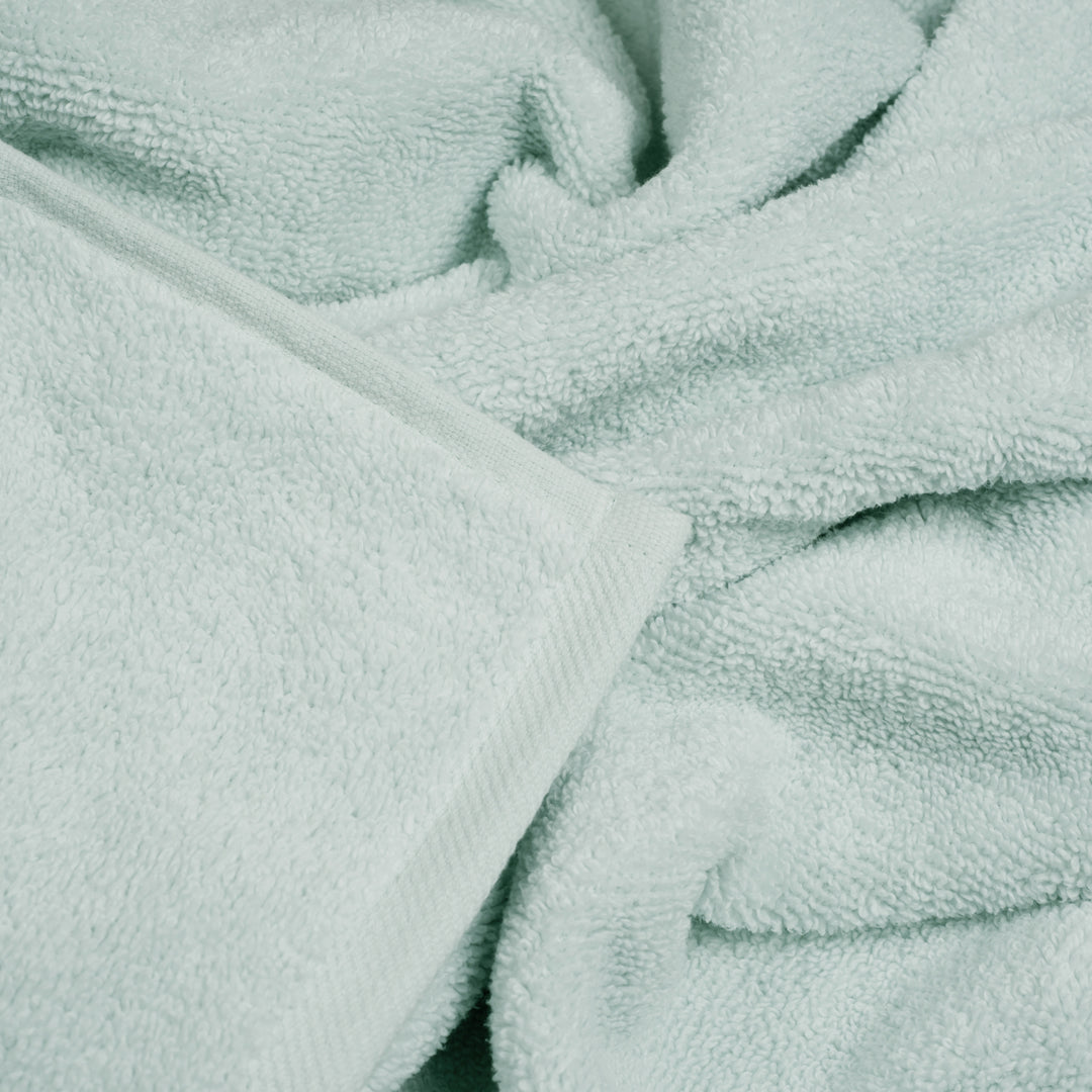 Lavish Home 100% Cotton Seafoam Towel Set 6 Piece Zero Twist 625 GSM Soft Absorbent Image 4