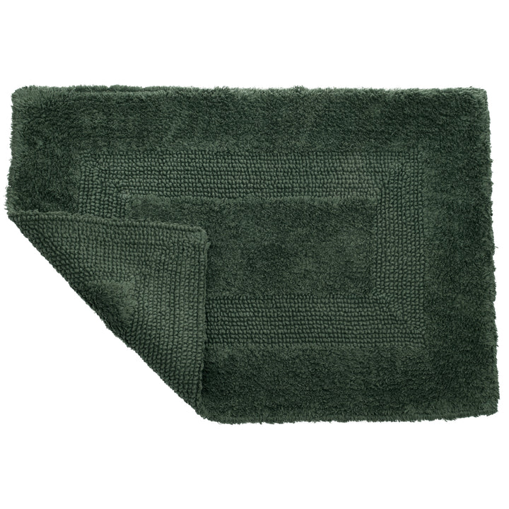 Lavish Home 100% Cotton 2 Piece Reversible Rug Set - Green Image 4